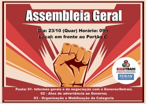 ASSEMBLEIA GERAL EXTRAORDINÁRIA DO DIA 23/10/2019