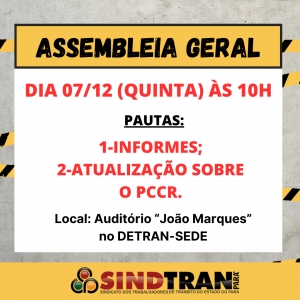 ASSEMBLEIA GERAL EXTRAORDINÁRIA DO DIA 07/12/2023