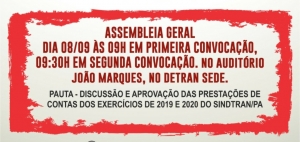 ASSEMBLEIA GERAL ORDINÁRIA DO DIA 08/09/2021